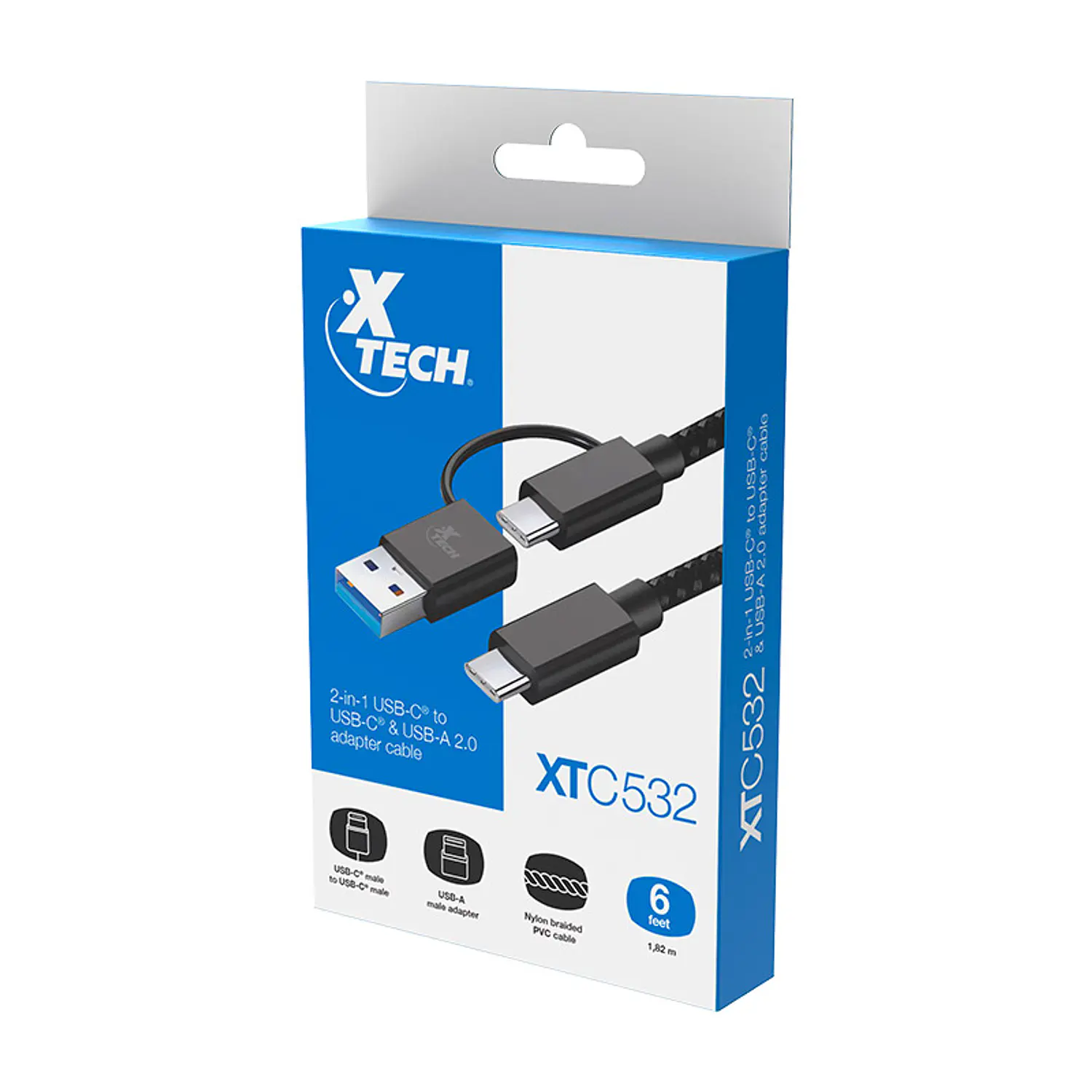 Xtech - USB cable - USB-C USB-A XTC-532 - Imagen 4