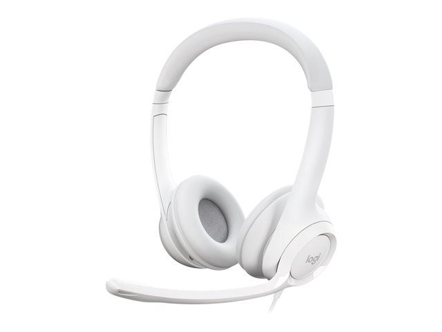 Logitech H390 Wired Headset for PC/Laptop, Off-white