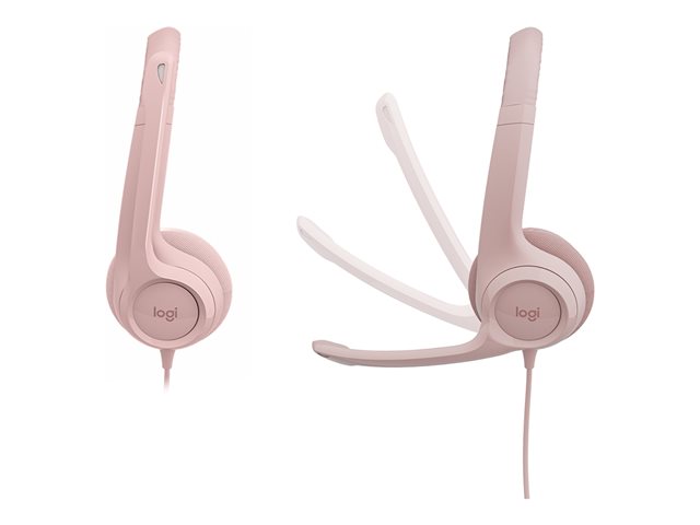 Logitech H390 Wired Headset for PC/Laptop, Rose - Imagen 6