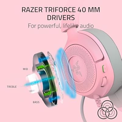 Razer Kraken - Kitty V3 X - Headset Rosa - Imagen 3