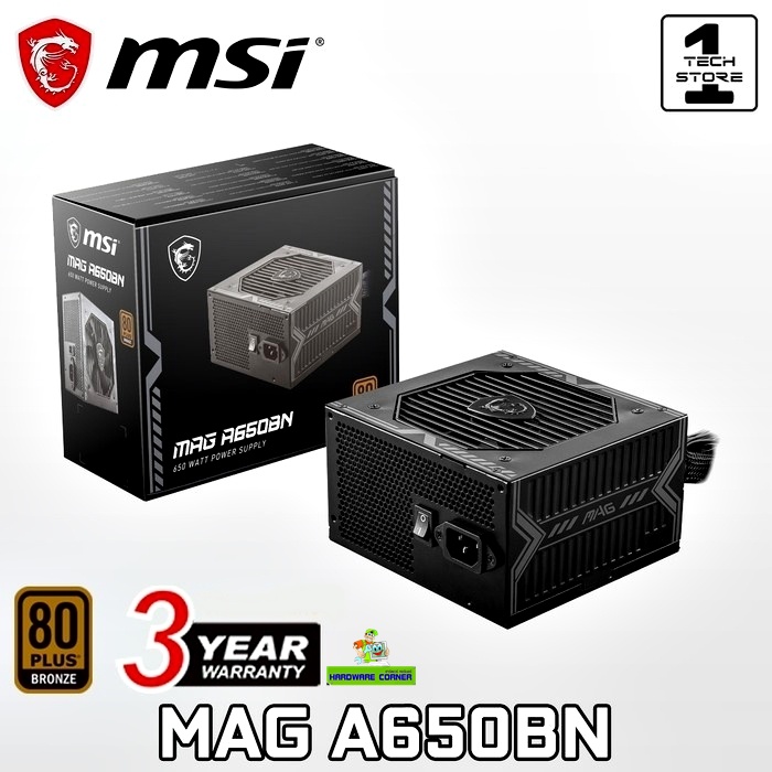 MSI - Power supply - MAG A550BN 80 Plus Bronce - Imagen 4
