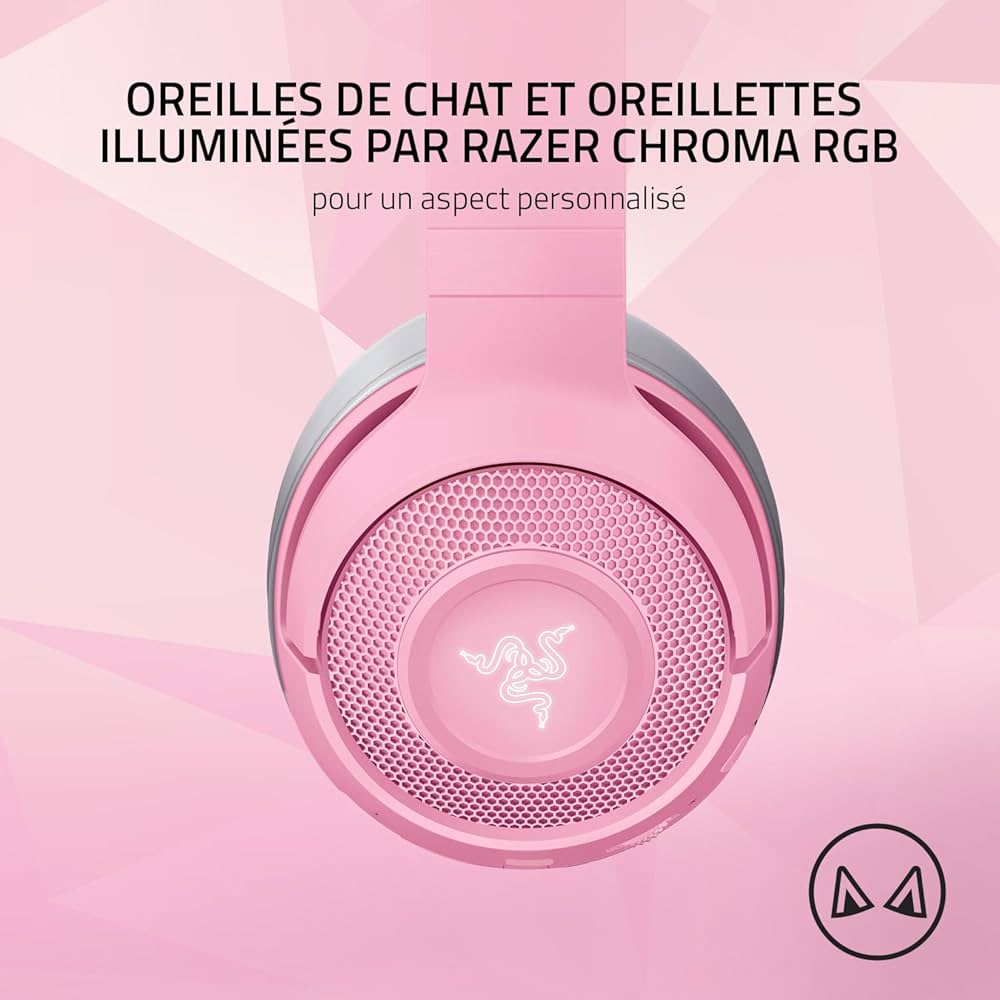 Razer Kraken - Kitty V3 X - Headset Rosa - Imagen 4