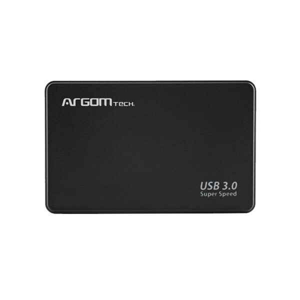 Argom Enclosure 2.5" - SATA a USB 3.0, velocidad hasta 5Gbps, carcasa plástica, color negro