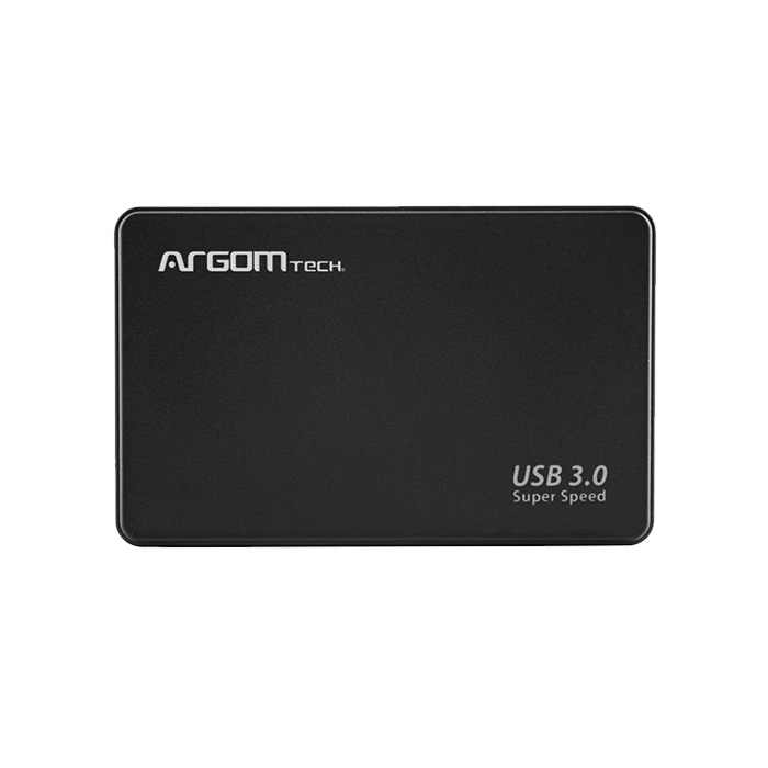 Argom Enclosure 2.5" - SATA a USB 3.0, velocidad hasta 5Gbps, carcasa plástica, color negro