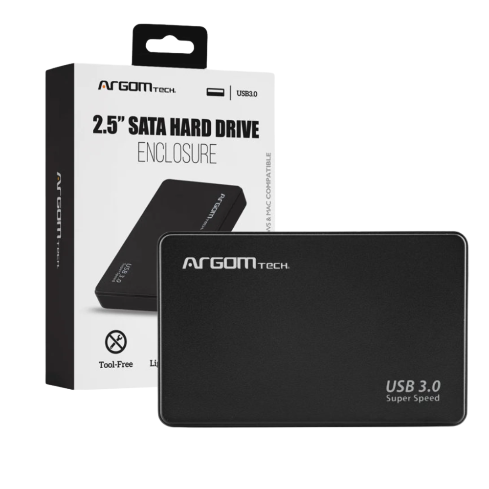 Argom Enclosure 2.5" - SATA a USB 3.0, velocidad hasta 5Gbps, carcasa plástica, color negro - Imagen 5
