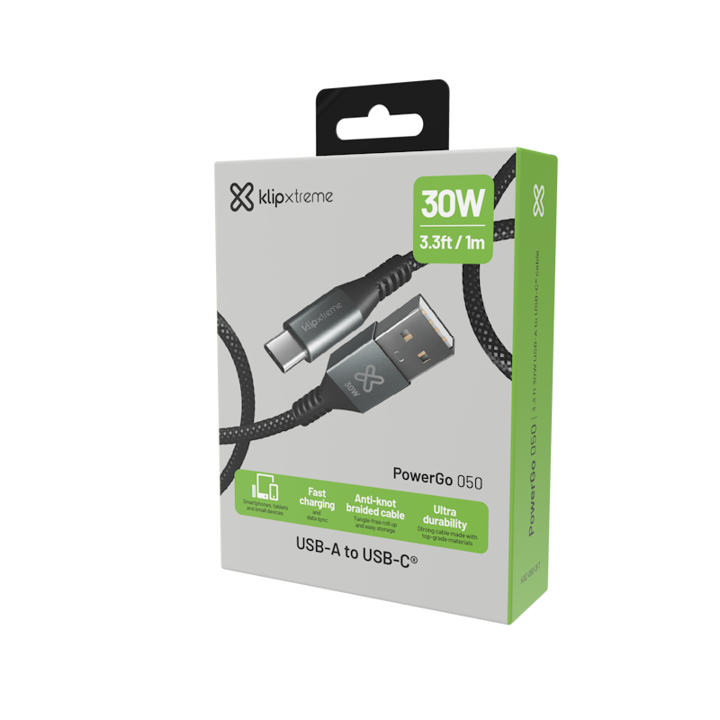 Klip Xtreme - USB cable - 24 pin USB-C KAC-050-3FT - Imagen 2