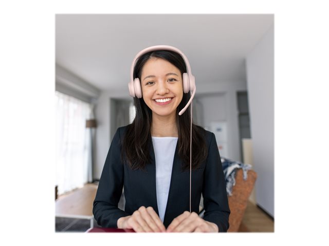 Logitech H390 Wired Headset for PC/Laptop, Rose - Imagen 11