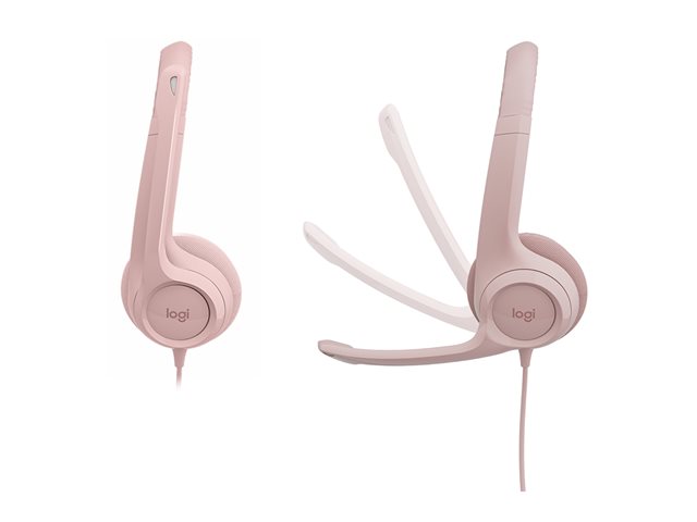 Logitech H390 Wired Headset for PC/Laptop, Rose - Imagen 3