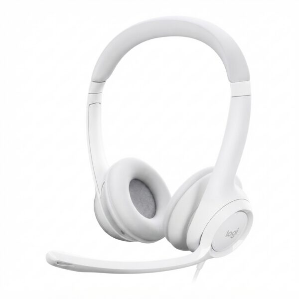 Logitech H390 Wired Headset for PC/Laptop, Off-white