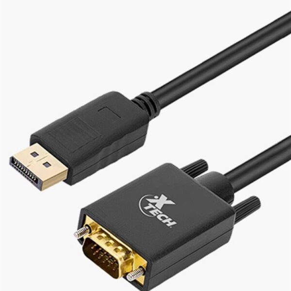Xtech - DisplayPort / VGA Cable - Black XTC-377