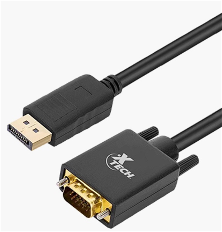 Xtech - DisplayPort / VGA Cable - Black XTC-377